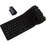 Adesso Flexible Full-Sized USB Keyboard with PS/2 Adapter (Black)
