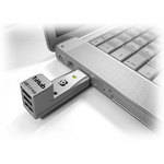 Dr. Bott 3-Port USB 2.0 T3Hub Portable Hub (Silver)