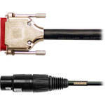 Mogami Gold AES/EBU DB-25 to 4 XLR Male & 4 XLR Female Digital Audio Cable - 25'
