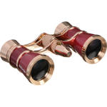 LaScala Optics 3x25 Aida Opera Glass (Burgundy & Gold)