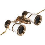 LaScala Optics 3x25 Carmen Opera Glass (White & Gold)