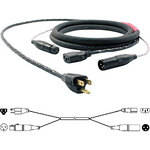 Pro Co Sound EC13 Siamese Twin AC & Audio Combo Cable - 10'