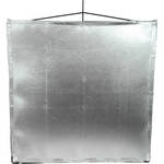 Matthews RoadFlag Fabric, Silver  Lame 48x48"
