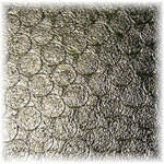 Matthews RoadFlag Fabric, Coronet Double Silver - 48x48"