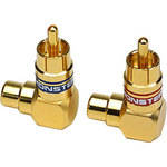 Monster Cable Right-Angle RCA Adapter - Male to Female