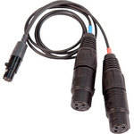 Remote Audio 5-Pin TA5-Female to 2 3-Pin TA3-Female Y-Cable