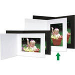 Collector's Gallery Event Folder With Plain Border for 4 x 6" Print (Portrait, White, 25 Folders)