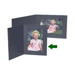 Collector's Gallery Contemp. Black Portrait Folder w/o Border for 3.5 x 5" Print , Model PF5400-35