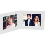 Collector's Gallery White Double View Portrait Folder without Foil border  for 5 x 7" Print, Model PF5412-75 (Landscape Format)