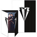 Collector's Gallery Gate Event Tuxedo Photo Folder, 5 x 7"  Model PF5851V   (Portrait Format)