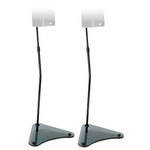 Sanus Adjustable Satellite Speaker Stands, Model HTB4B (Black)