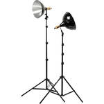 Impact Tungsten Two-Floodlight Kit with 6' Stands