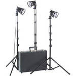 Smith-Victor K2RA 3-Light 1800 Watt Portable Attache Kit (120-240V AC)