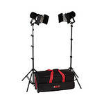 Smith-Victor K62 2-Light 1200 Watt Controlled Quartz Portable Kit (120V)
