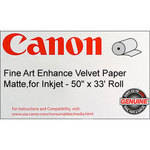 Canon Fine Art Enhance Velvet Paper (Matte, 225gsm) for Inkjet - 50" x  33' Roll