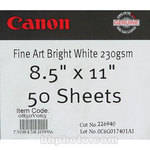 Canon Fine Art Bright White Paper (Matte, 230gsm) - 8.5x11" - 50 Sheets