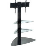 Peerless Industries Flat Panel TV Stand for 32-50" TVs, Model SS550-PS  (Silver with Black Base)