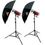 Photoflex StarFlash 300W/s Dual Umbrella Kit