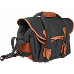 Billingham 225 Shoulder Bag (Black with Tan Leather Trim)