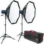 Photoflex StarFlash 650W/s Dual 3' OctoDome Kit with Case
