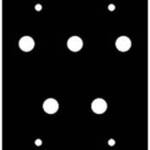 Middle Atlantic 3/8 X 5 3/8" Punchout Panel with (5) Holes