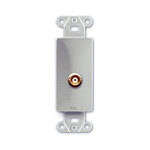 RDL DS-BNC - BNC Jack D-Style Plate (Stainless Steel)