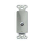 RDL DS-F - Double-Type F Jack D-Style Plate (Stainless Steel)