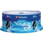Verbatim Music CD-R 700MB Recordable Compact Disc (Spindle Pack of 25)