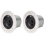Atlas Sound FAP42T 4" 2-Way Weather-Resistant Speaker System (Pair, White)