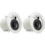 Atlas Sound FAP82T Coaxial  70V Ceiling Speakers (Pair)