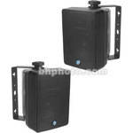 Atlas Sound SM42T-B - Two-Way Weather-Resistant Surface Speaker (Pair, Black)