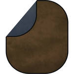 Westcott Masterpiece Collapsible Reversible Background - 6x7' - Rich Mocha / Heavenly Blue