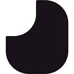 Westcott Masterpiece Collapsible Reversible Background - 6x7' - Black / White