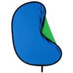 Westcott 5x6' Collapsible 2-in-1 Muslin Background - Chromakey Blue/Green
