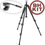 Manfrotto 190XB Tripod Legs (Black) with 128RC (3130) Micro Fluid Head