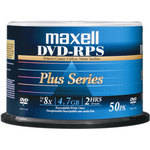 Maxell DVD-R Inkjet Printable Matte Silver Recordable Disc (Spindle Pack of 50)