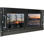 Ikan RM8000 Metal Rack Mount Unit with Dual V8000 8" Monitors