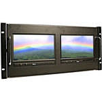ikan RM8000W Metal Rack Mount Unit with Dual V8000W 8" Monitors