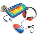 Califone Kids Computer Package - USB Keyboard, Mosue, and Headphones