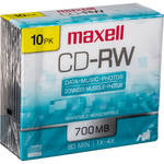 Maxell CD-RW 1-4x Rewritable Disc (10)