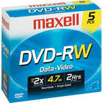 Maxell DVD-RW 4.7GB DVD Disc (5)