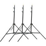 Manfrotto 306BSET - Stacker Light Stand, Set of Three, Black - 8'
