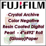 Fujifilm Crystal Archive Color Negative Resin Coated Digital Pearl Paper - 4"x492' Roll  (Glossy)