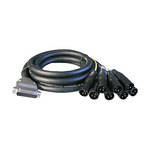 ALVA BO25MXLR8M10 D-SUB 25-Pin Analog Audio to (8) XLR Male (30 ft)