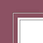 Savage ProMatte-8x10" Mat to Hold 4 x 6" Print-Merlot/Artic White Textured