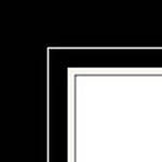 Savage ProMatte-8x10" Mat to Hold 4 x 6" Print-Matte Black/Artic White