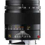 Leica 75mm f/2.5 Summarit-M Manual Focus Lens (Black) 