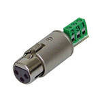 Rolls XLF112 3-Pin XLR Female Termination Plug for Bare Wire Connection