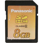 Panasonic 8GB Secure Digital (SDHC) Memory Card