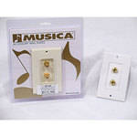 MTX Audio BP-2A 2-Binding Post Wall Plate (Almond)